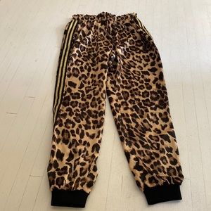 Black orchid cheetah joggers